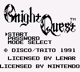 Knight Quest (Japan)